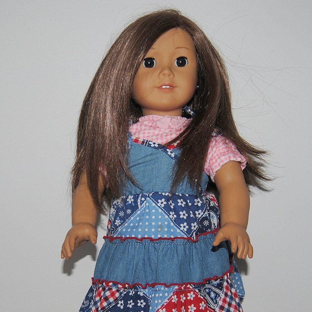 American Girl Truly Me 18” Doll Straight Brown Hair Hazel Eyes Teeth